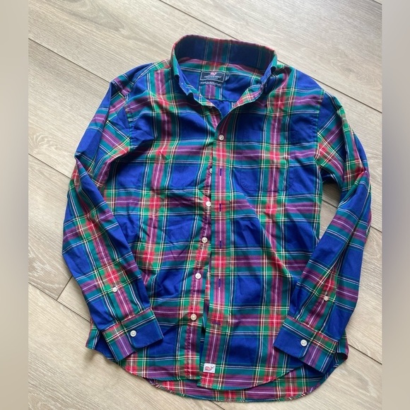 Vineyard Vines Classic Fit Murray Shirt Ocean Reef Small NWOT - Picture 1 of 6